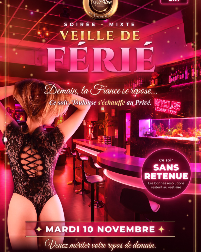 VEILLE DE JOUR FÉRIÉ